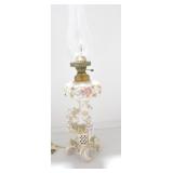 Meissen style figural banquet lamp