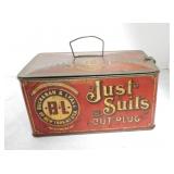 Just Suits Cut Plug tobacco tin