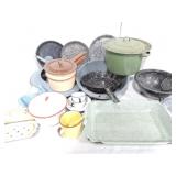 Large lot of graniteware