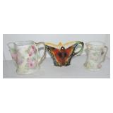 Royal Bayreuth butterfly creamer (nicks) and