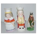 Capodimonte lot of 2 Toby jugs and Franklin