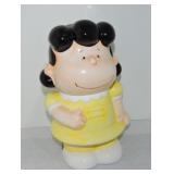 Peanuts Lucy cookie jar