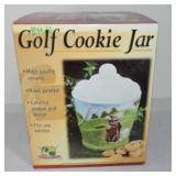 Golf cookie jar with box