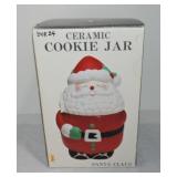 Santa Claus cookie jar with box