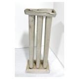 6 place tin candle mold