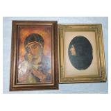 Lot of 2 framed paintings/picture