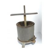 Cast iron lard press