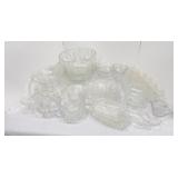 Large lot of clear glass