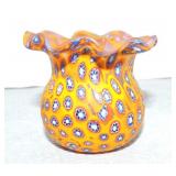 Millefiori toothpick holder