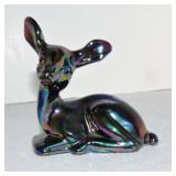 Fenton carnival glass deer