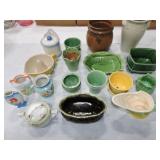 Lot of pottery and porcelain, McCoy and others
