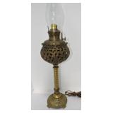 Brass banquet lamp