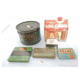 Lot of 12 advertising tins