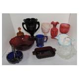 Lot of 11 assorted glass items