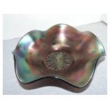 Carnival glass 7 1/4' bowl