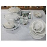 Lot of ironstone and other dishes