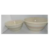 McCoy lot of 2 mixing bowls
