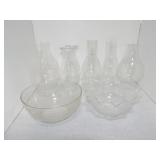 Lot of 10 chimneys and 2 shades
