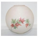 Floral enameled ball shade