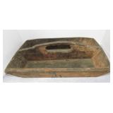 Primitive wooden toot tote