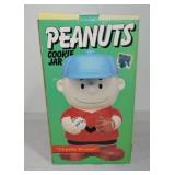 Charlie Brown Peanuts cookie jar with box