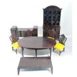 Ideal plastic doll furniture dining room set
