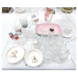 Lot of assorted glass and ceramic items