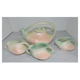 McCoy teapot, cream, & 2 sugars