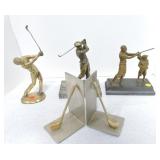 Lot of 4 golf figures