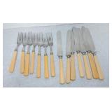 Celleloid handled flatware