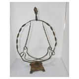 Wrought iron candle holder/fernery