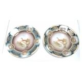 Royal Vienna pair of game bird plates
