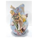 Doulton 8' shell vase, circa 1880