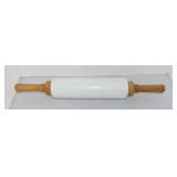 Milk glass rolling pin