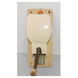 Wall mounted coffee grinder