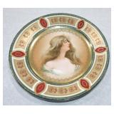 Austrian Beehive portrait plate, 9 1/2'