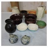 Stoneware/pottery lot of 13 pieces, various