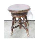 Mahogany organ stool