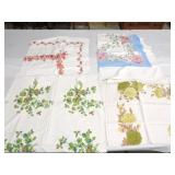 Lot of 4 vintage tablecloths