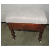 Eastlake lift top foot stool
