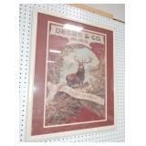 Deere & Co framed poster, 30'x24'