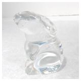 Baccarat glass rabbit, 3'
