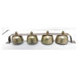 Set of brass sleigh bells