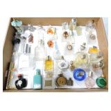 Tray of perfume bottles