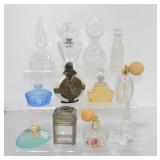 Lot of 12 perfume bottles