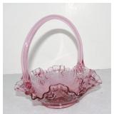 Fenton glass basket