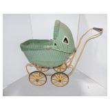 Wicker doll buggy