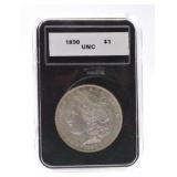 1890 Morgan dollar, unc