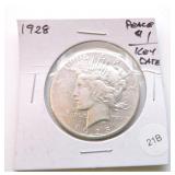 1928 Peace dollar
