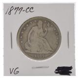 1879-CC Liberty Seated half, VG